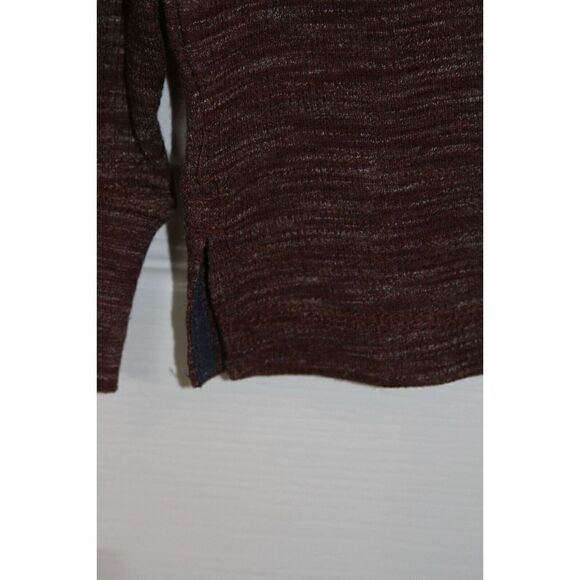 US Polo Assn Shirt Long Sleeve Henley Heathered Rusty Brown Cotton Mens L - Picture 7 of 7